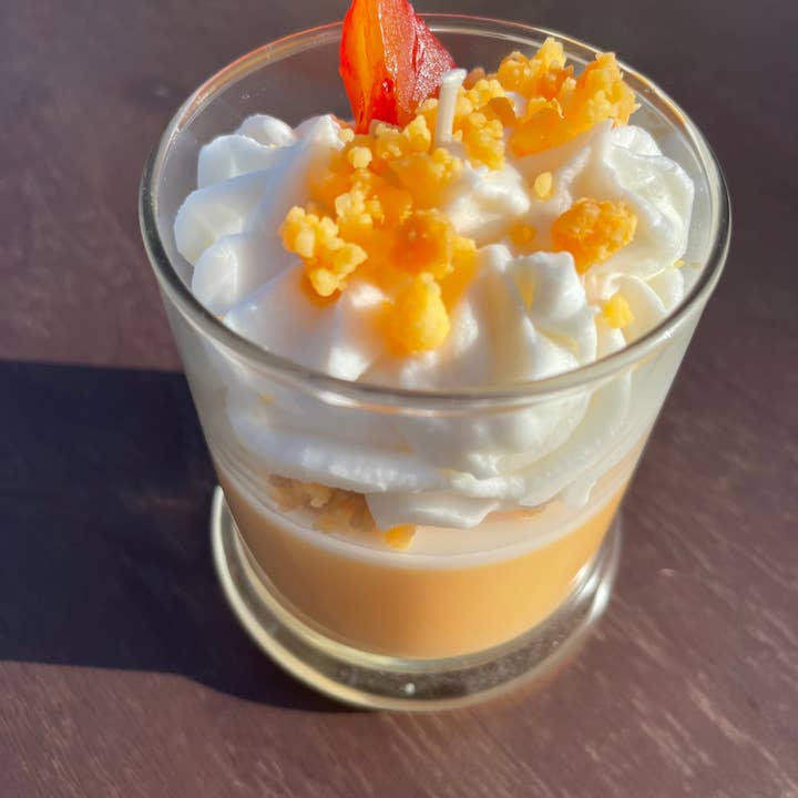 JerrBear's Soap and Candle Company - Wholesale Jar/Filled Candle - Peaches 'n Cream 8oz Soy Candle2