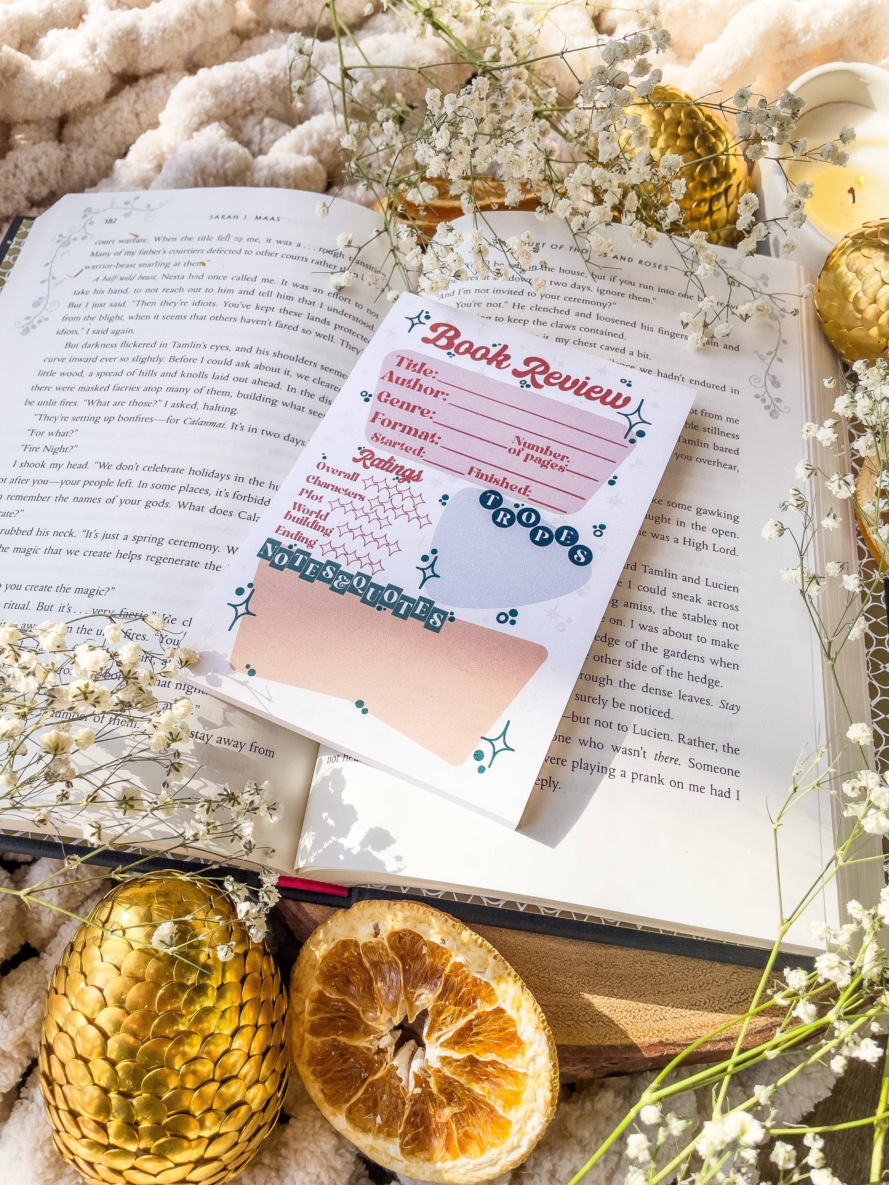 Meaggie Moos - Wholesale Notepad - 4x6 Book Review Post-it Notepad | Retro1