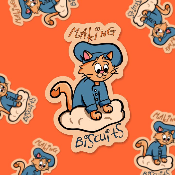 dash&doodle - Wholesale Sticker - Making Biscuits – 3" Vinyl Sticker