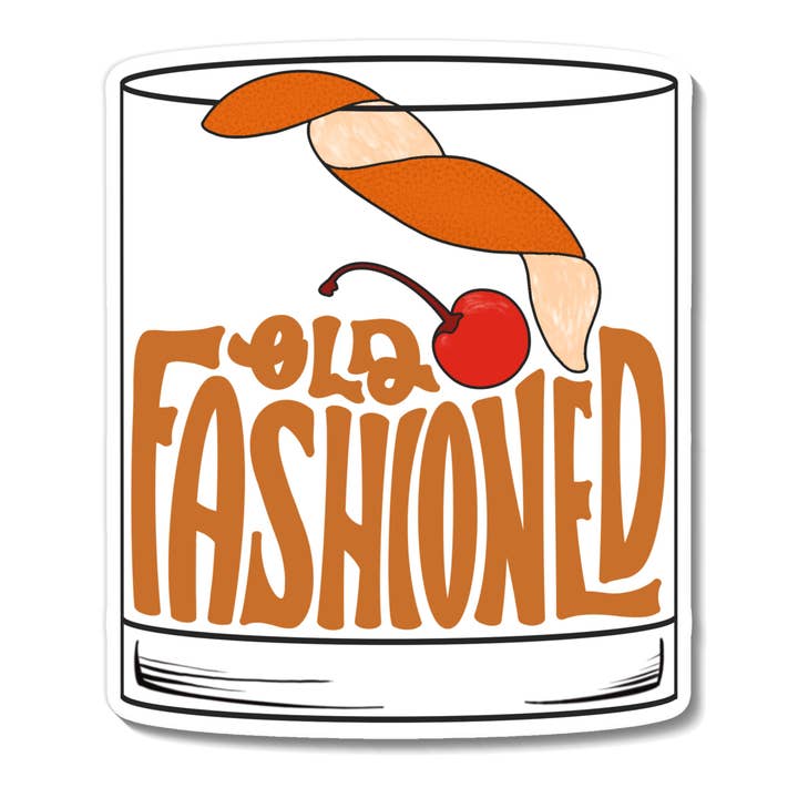 Old Fashioned Hand Lettered Sticker for wholesale by CWB Designs