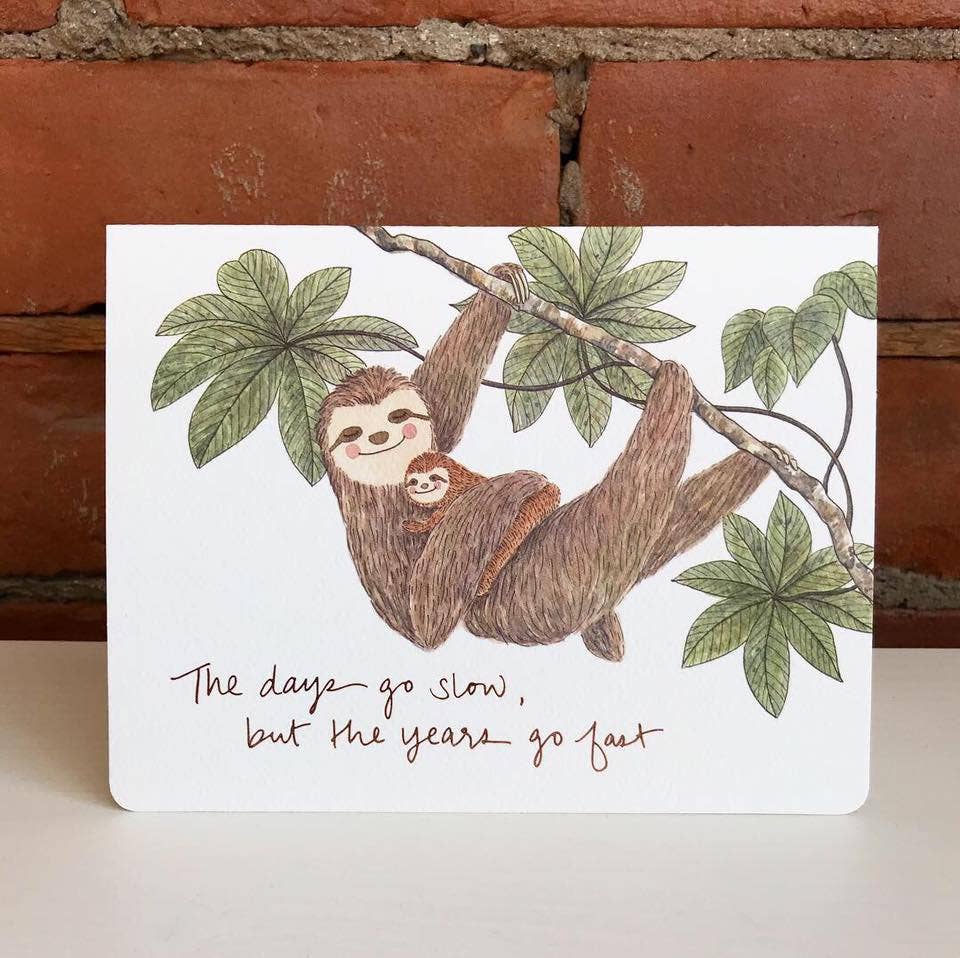 Gotamago - Wholesale Mother's Day Card - Sloth Parent - Mother's Father's Day Card2
