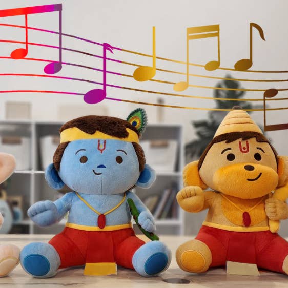 Medium Devtas Bundle (11") Mantra Singing Plush Toys for wholesale by Modi Toys