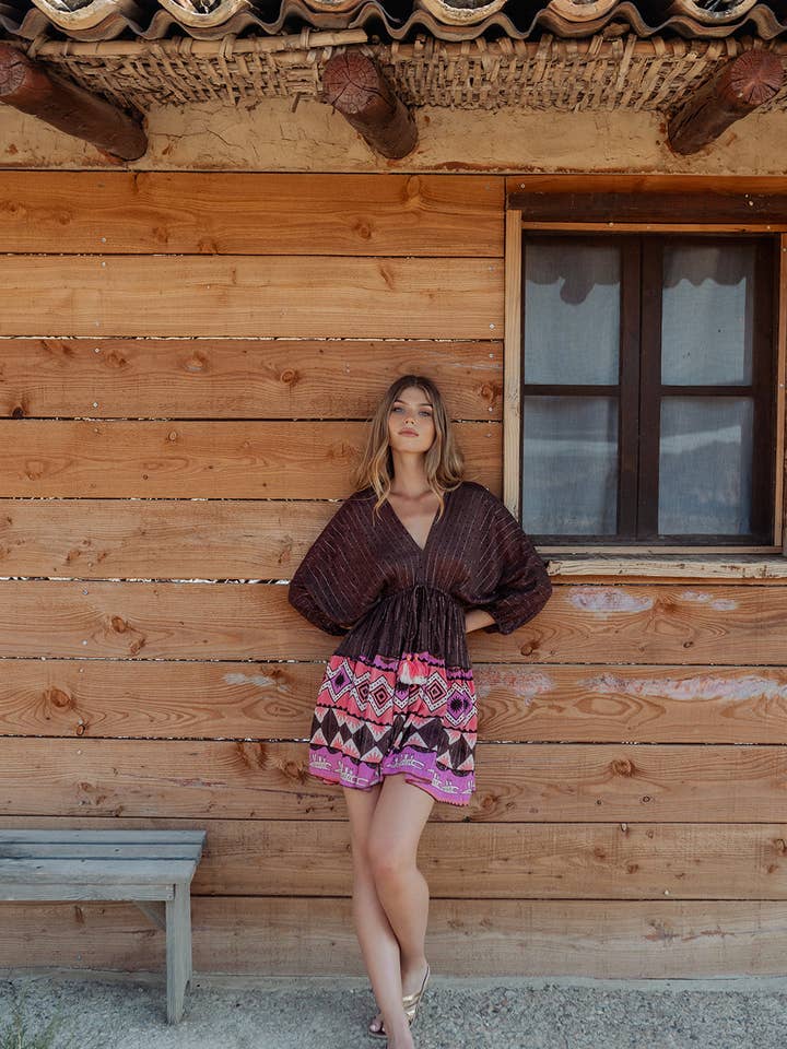 BROWN SHORT DRESS SHEET for wholesale by Piti Cuiti