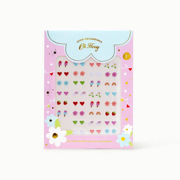 Orecchini adesivi per bambini Oh Flossy per la vendita all'ingrosso da parte di Oh Flossy
