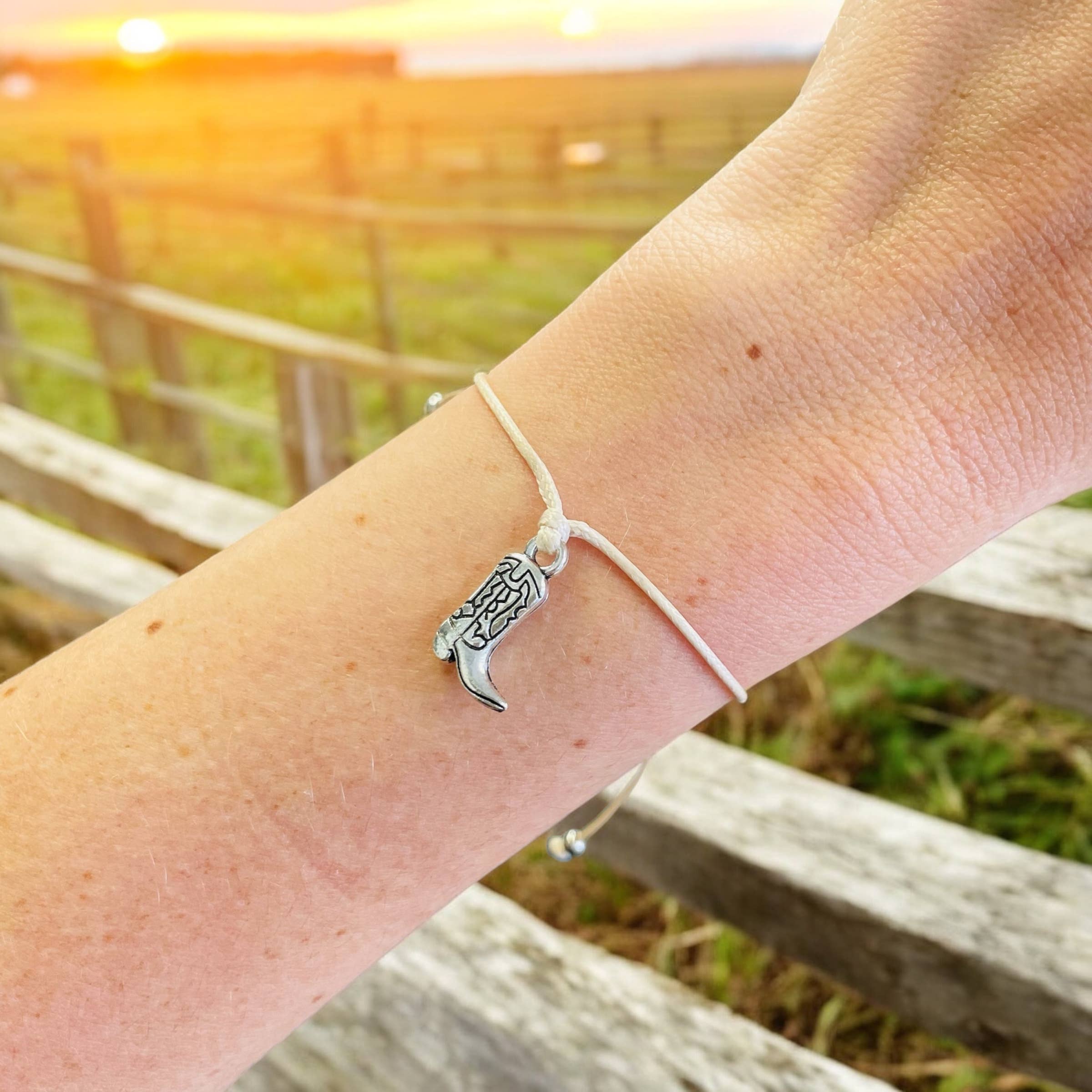 Letterbox Love Bracelets – wholesale Charm/dangle bracelet – Let’s Go Girls Bracelet – Fun Hen Party Cowboy Boot Bracelet2