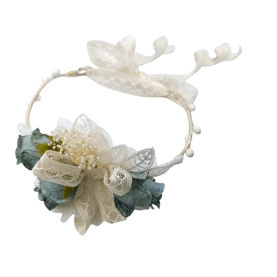 Flormoda – Großhandel Haarband – Kinder – Blaue Graue Suria-Krone0