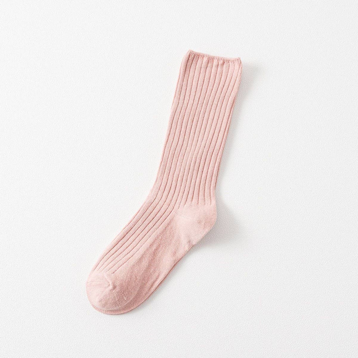 ACCITY - Wholesale Socks - Women's - AUTUMN AND WINTER SOLID COLOR MID-CALF SOCKS_CWMS091610
