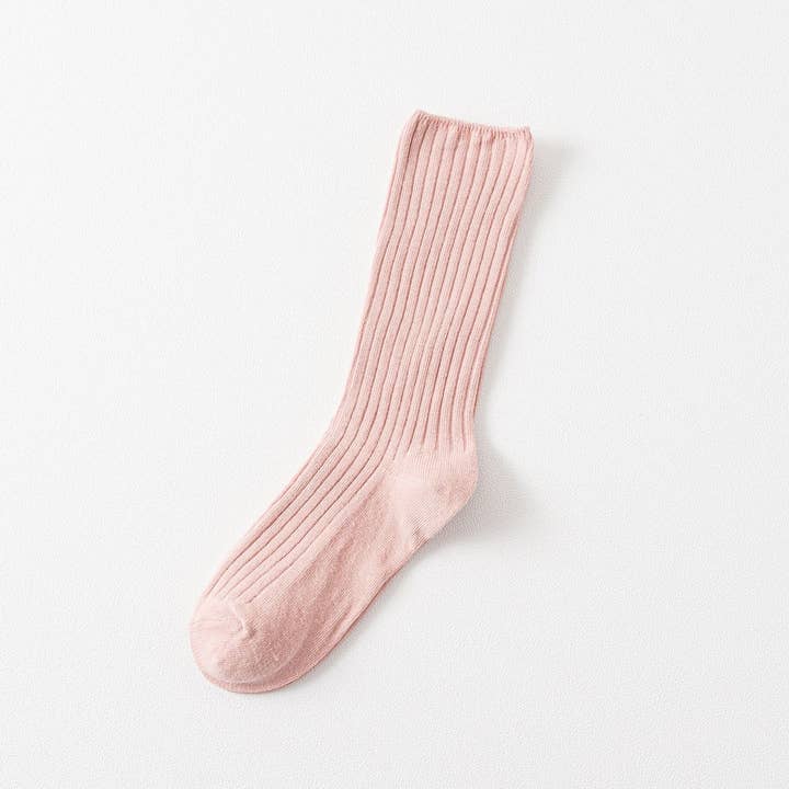 ACCITY - Wholesale Socks - Women's - AUTUMN AND WINTER SOLID COLOR MID-CALF SOCKS_CWMS091610