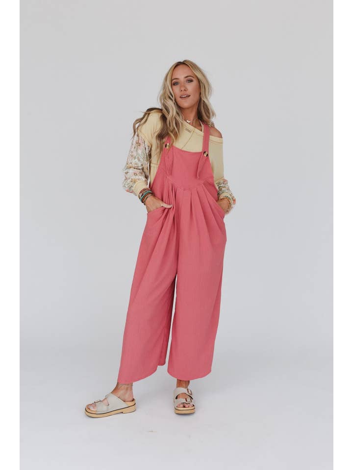 Three Bird Nest - Wholesale Jumpsuit - Women's - Serenity Wide Leg Jumpsuit - Marsala