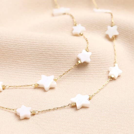 Shooting Stars Layered Necklace in Gold for wholesale by Lisa Angel