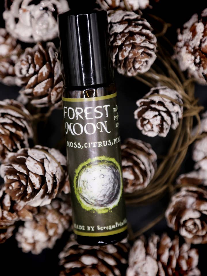 Forest Moon Perfume | Moss Citrus Pine | Roll On | Woodsy for wholesale by ScreamPrintShop