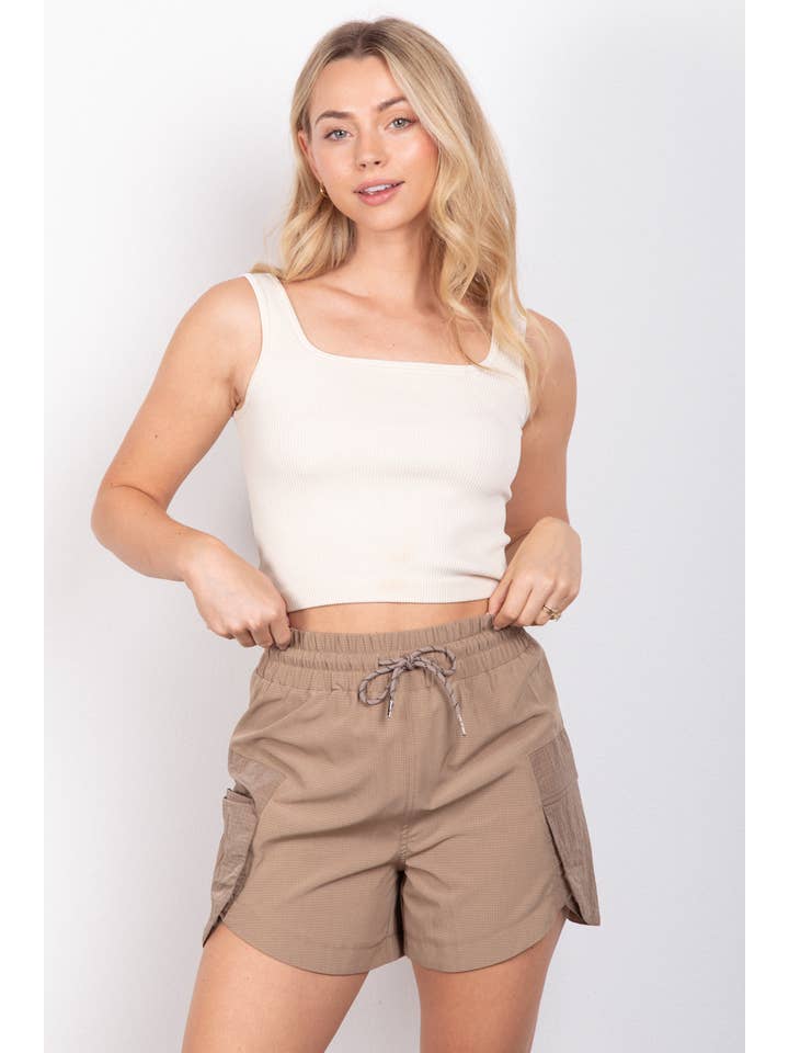 VERY J - Vendita all'ingrosso Pantaloncini sportivi - Donna - Pantaloncini cargo per abbigliamento sportivo con vita elastica NP703762