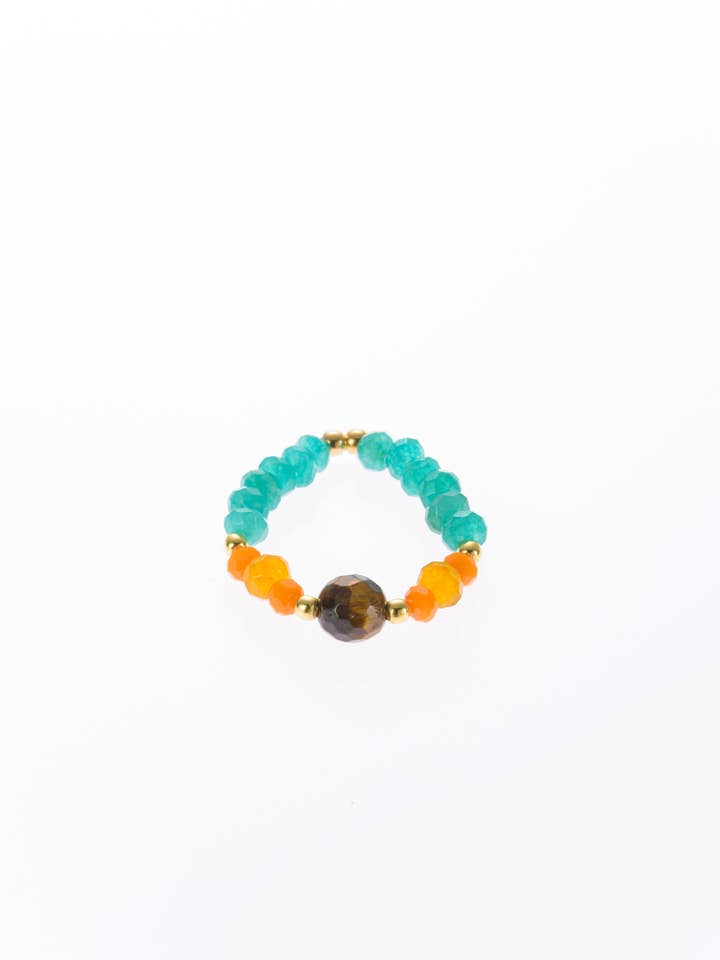 Tiger's Turquoise Ring for wholesale by samsara collection