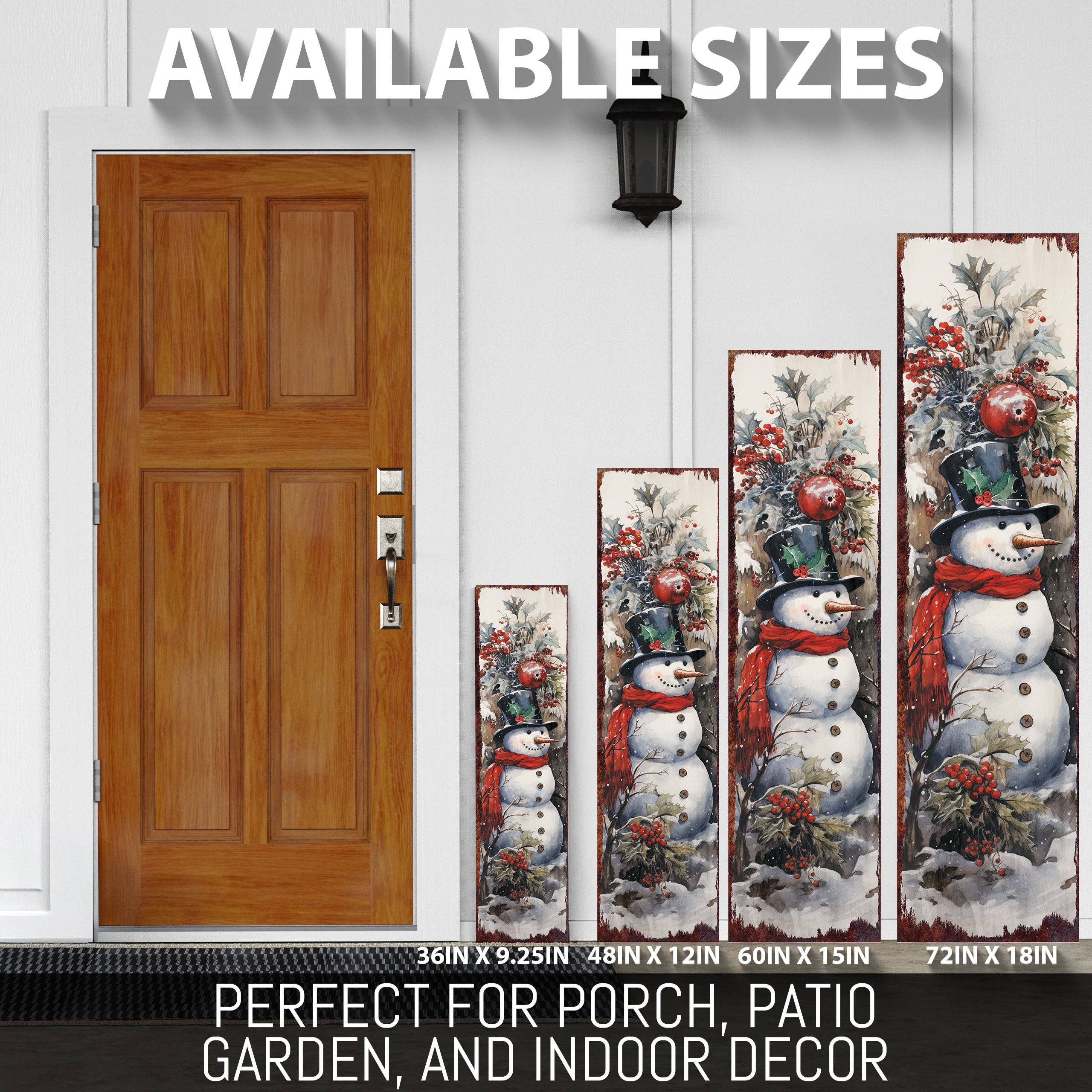 TX USA Corporation - Wholesale Christmas Decoration - Winter Welcome Snowman Porch Sign | Rustic Farmhouse Outdoor Decor1
