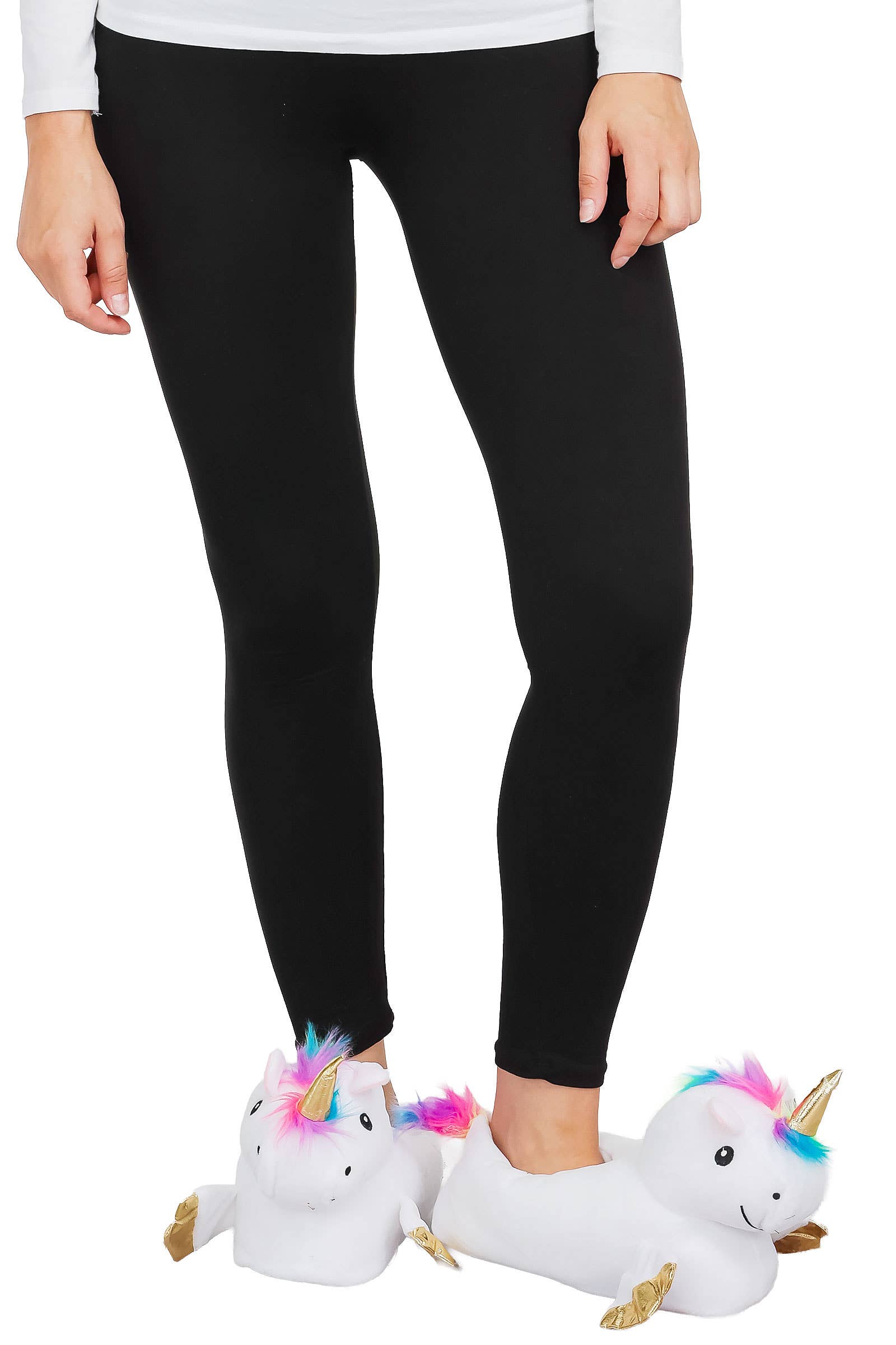 Cap Zone - Wholesale Slippers - Women's - Unicorn Plush Indoor Lounge Sock Slippers6