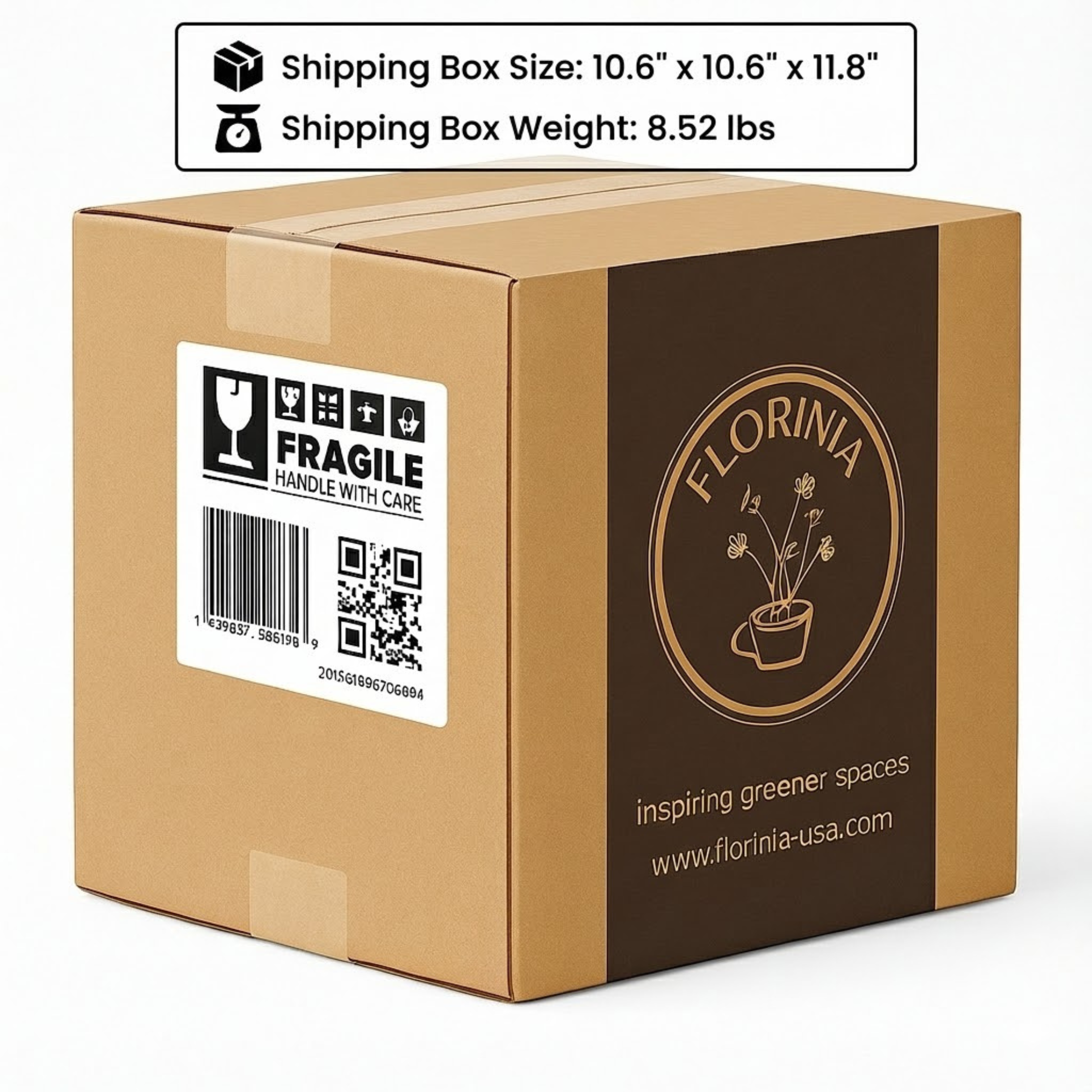 Florinia - Wholesale Plant Pot - 3-Piece White Fluted Ceramic Planter Set, Case Pack11