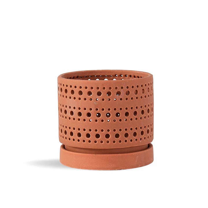 Pacific Home & Garden - Wholesale Plant Pot - Moon gate orchi orchid planter, sand canyon clay,