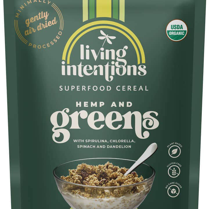 Living Intentions - Wholesale Breakfast Cereal - 9oz Superfood Cereal - Banana Hemp