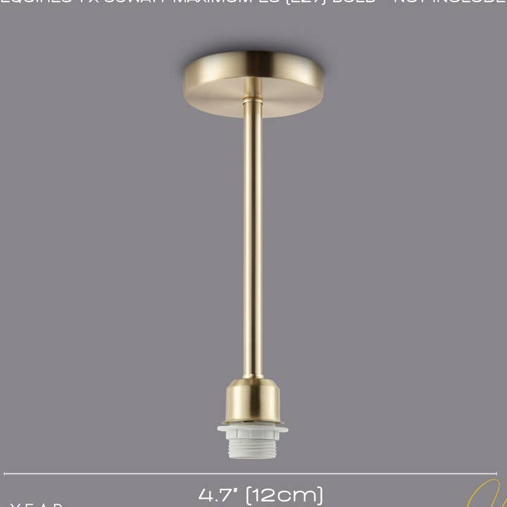 Classic Satin Gold Ceiling Light Fixture to Showcase Lamp Shades for wholesale by Happy Homewares