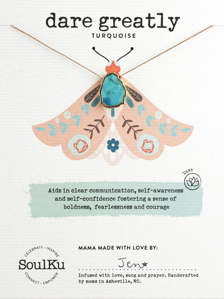 Turquoise Alchemy Necklace for Dare Greatly for wholesale by SoulKu