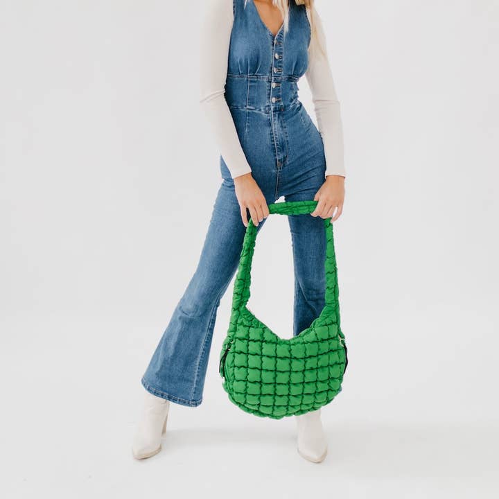 Pretty Simple - Wholesale Tote Bag - Women's - Carmen Quilted Hobo Tote Bag