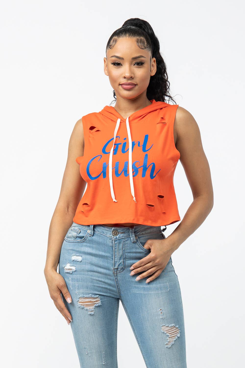 Julia by LoveJ - Wholesale Hoodie - Women's - Front Screen Laser  Drawstring Hoodie Top0