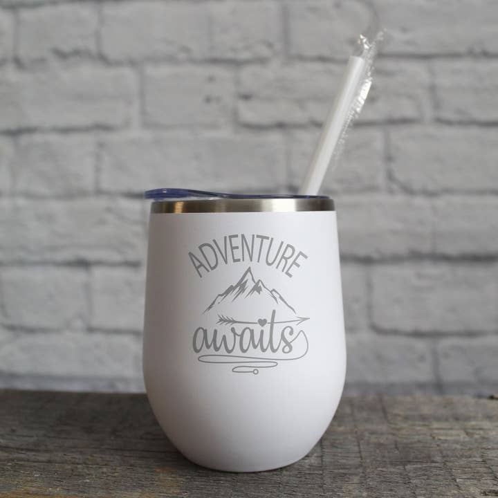 Adventure Awaits Mountain Mug Drinkware for wholesale by Katie & Company