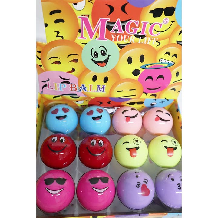MIX COLOR Emoji Magic Lip Gloss Set for wholesale on Faire