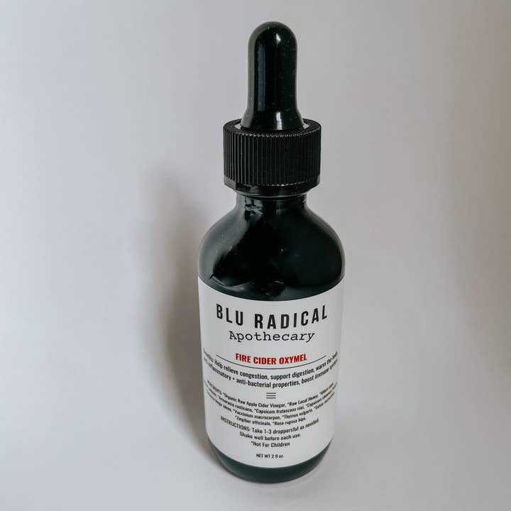 Fire Cider Oxymel for wholesale by Blu Radical Apothecary
