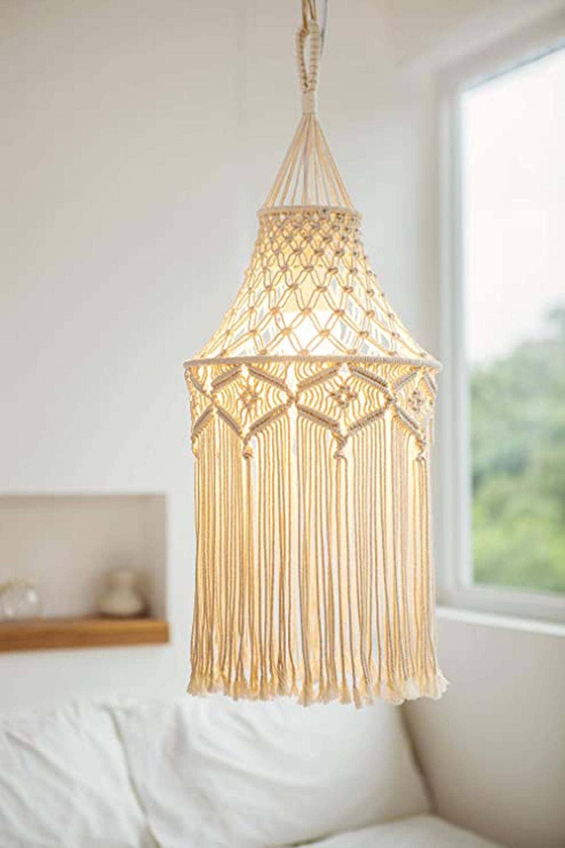 Sparkle Being - Wholesale Lamp Shade - Macrame Light Shade Chandeliers Wall Hanging Lamp Shade6