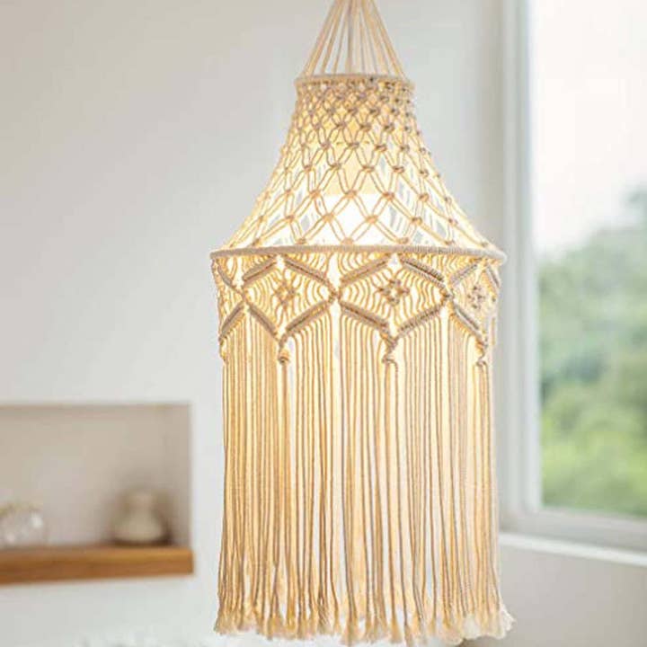 Sparkle Being - Wholesale Lamp Shade - Macrame Light Shade Chandeliers Wall Hanging Lamp Shade6