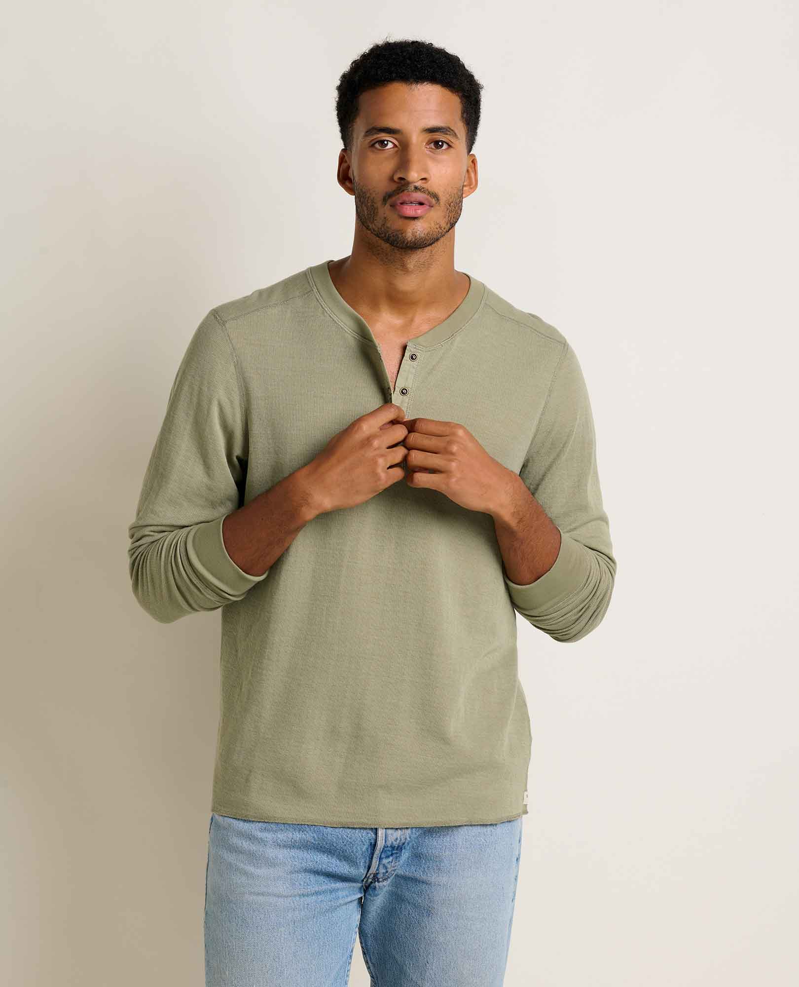 Toad&Co - Wholesale Knit Top - Men's - Men's Nord Reversible Long Sleeve Henley F250
