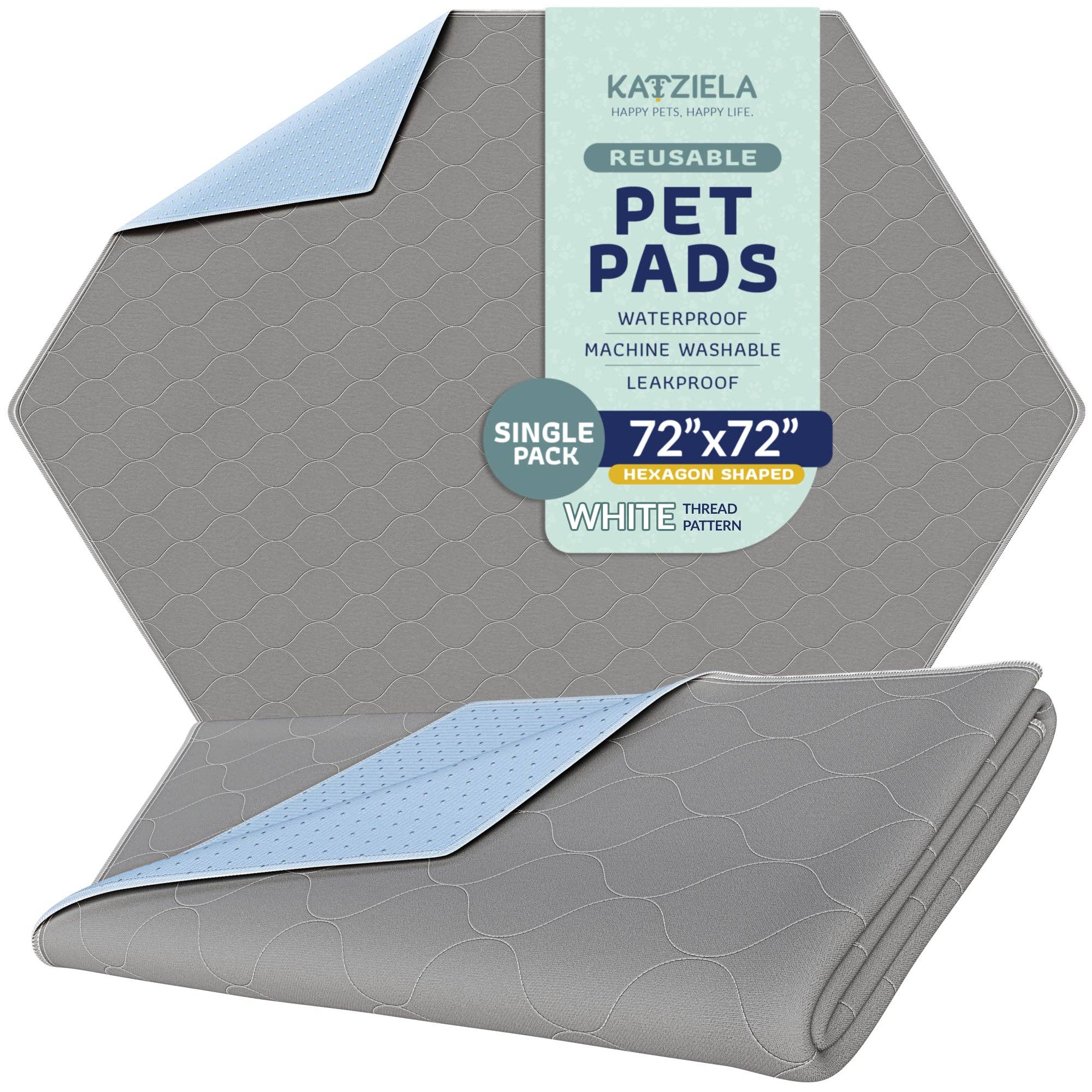 Katziela - Vente Tapis de propreté - chien - Tampons à pipi lavables réutilisables pour chiens, chats et humains, imperméables0