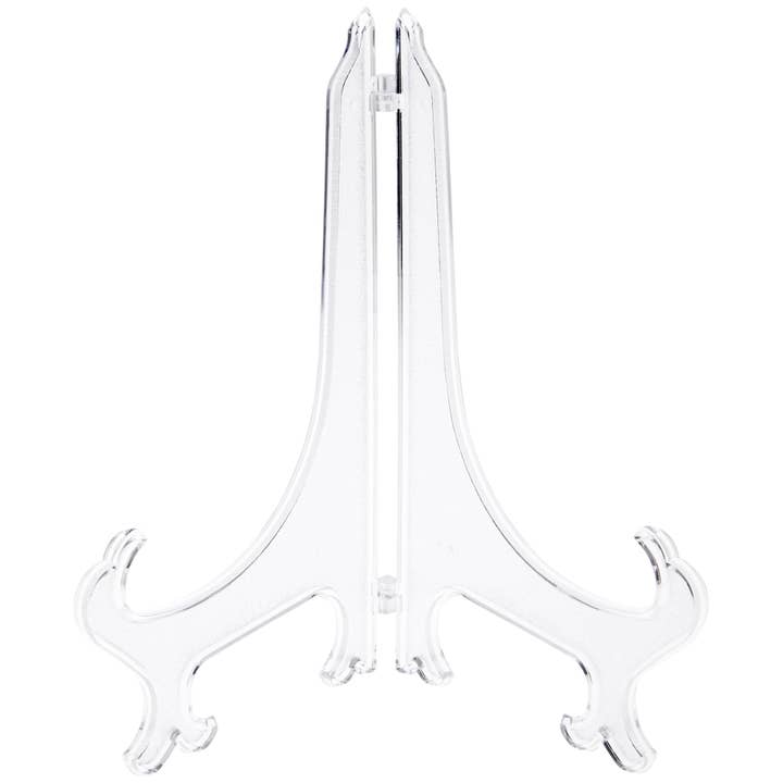 Bard's Hinged Plastic 10-14" Plate Stand, 10" H x 8.5" W for wholesale by Bard's