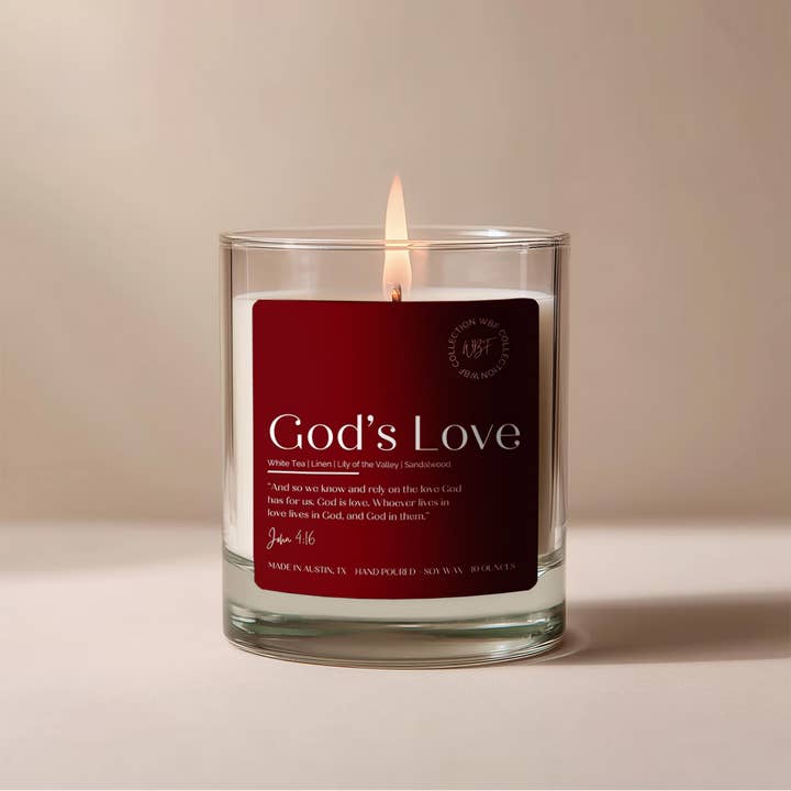 God’s Love for wholesale by Walk By Faith Candles Co.