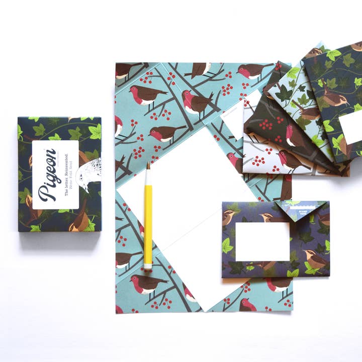 pigeonposted - Wholesale Stationery/Notecard Set - Robin & Wren Pigeon letter pack