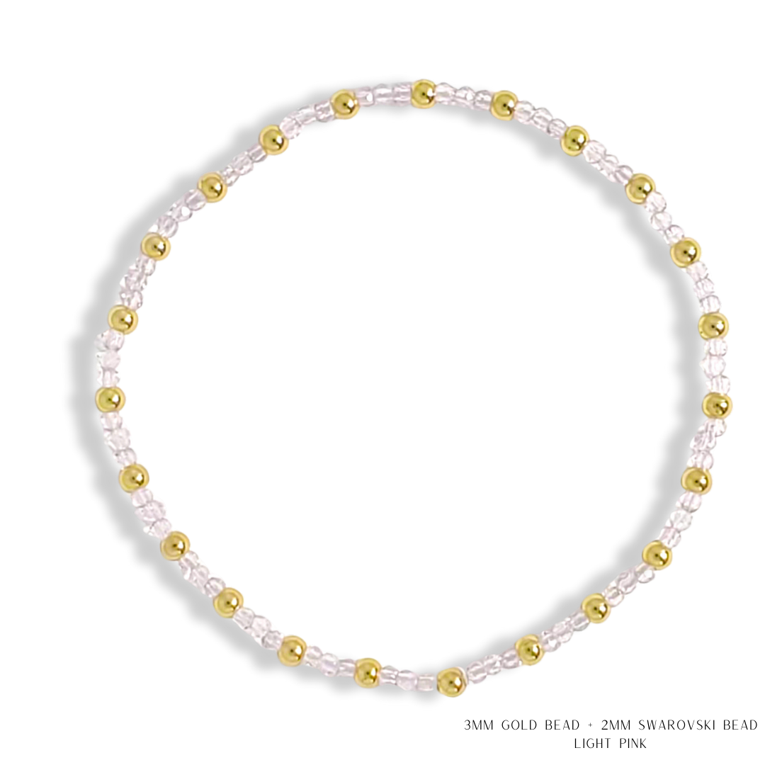 Savvy Bling - Vendita all'ingrosso Bracciale con perline - Bracciale con Perline in Oro e Cristalli Swarovski - Più Colori62