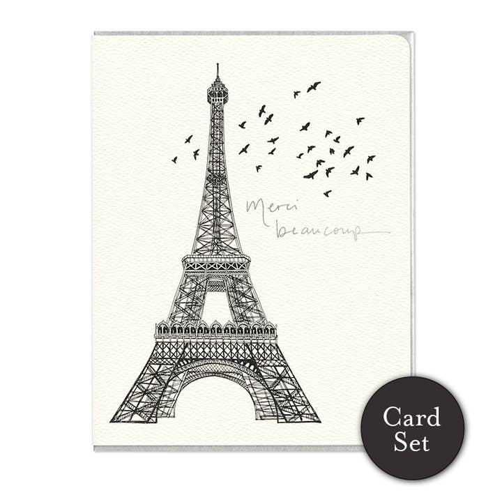 Biglietto Eiffel Merci - Set di 6 per la vendita all'ingrosso da parte di Gotamago