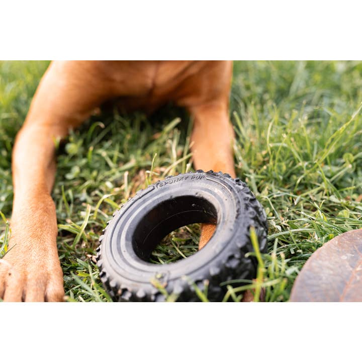 Spunky Pup - Vente Jouet à mâcher – chien - The Tire - Jouet en caoutchouc recyclé - FABRIQUÉ AUX ÉTATS-UNIS4