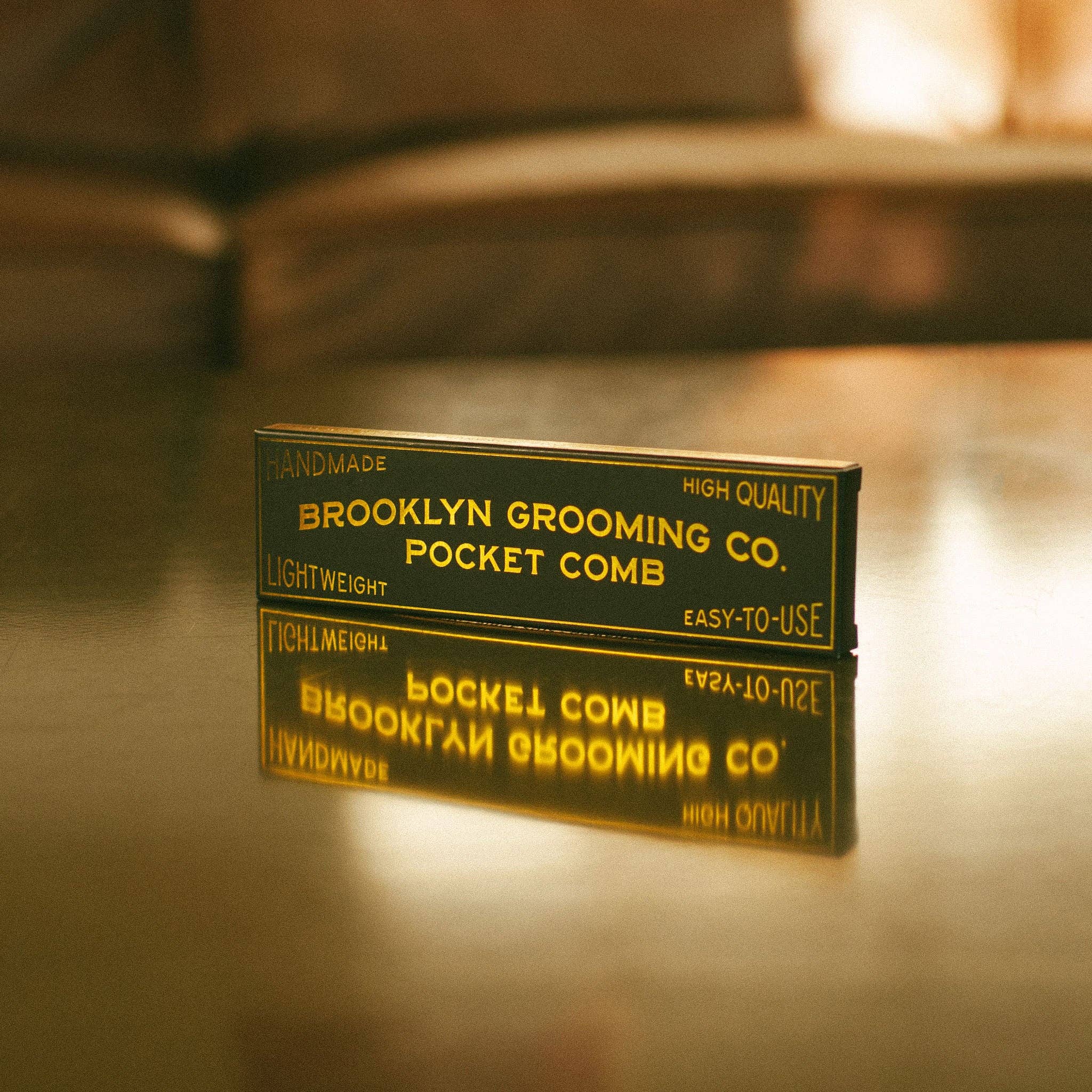 Brooklyn Grooming - Vente Peigne/brosse à cheveux - Peigne de poche fait main pour homme1