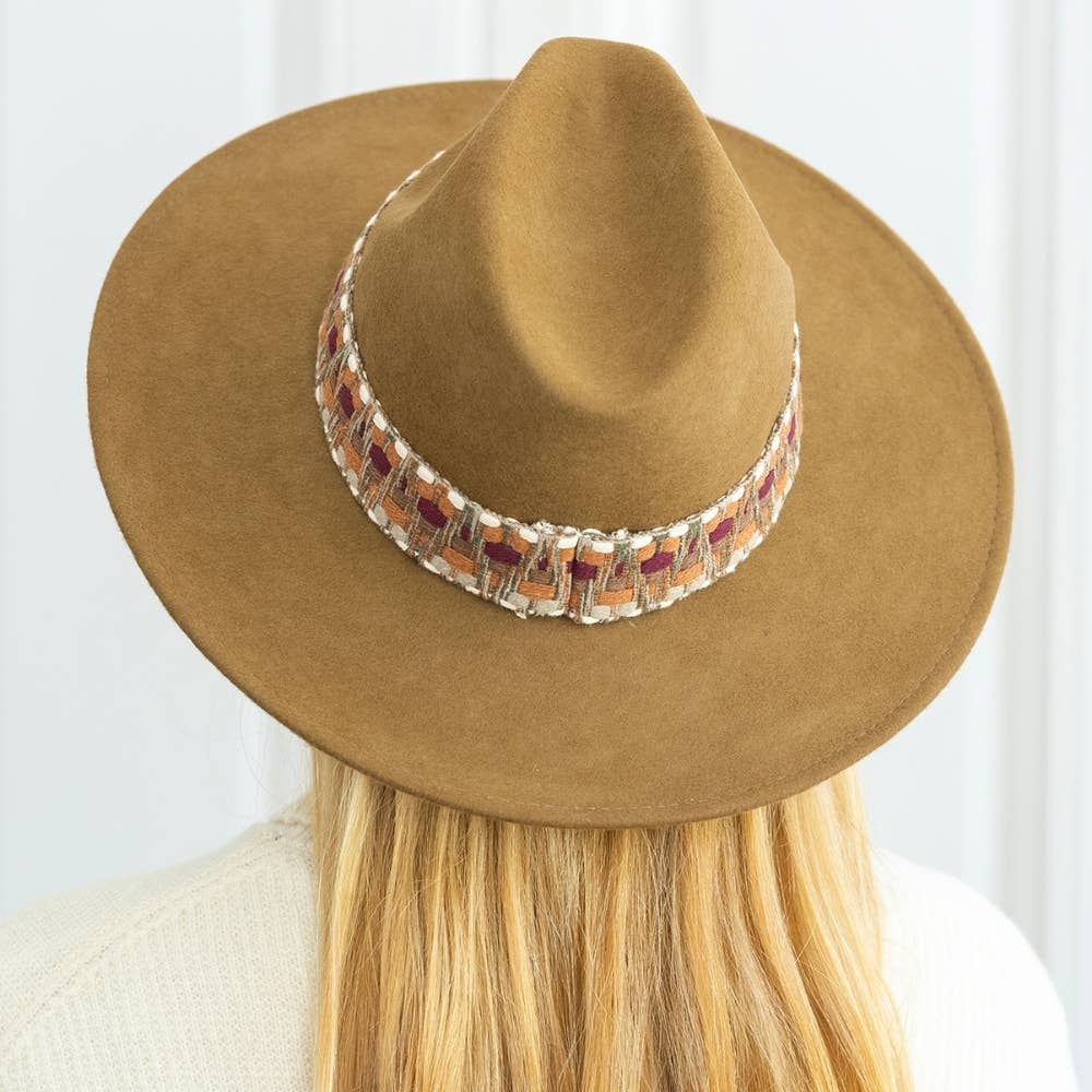 TRAVAUX EN COURS... - Wholesale Fedora - Unisex - WIDE BRIM HAT - ethnic band6