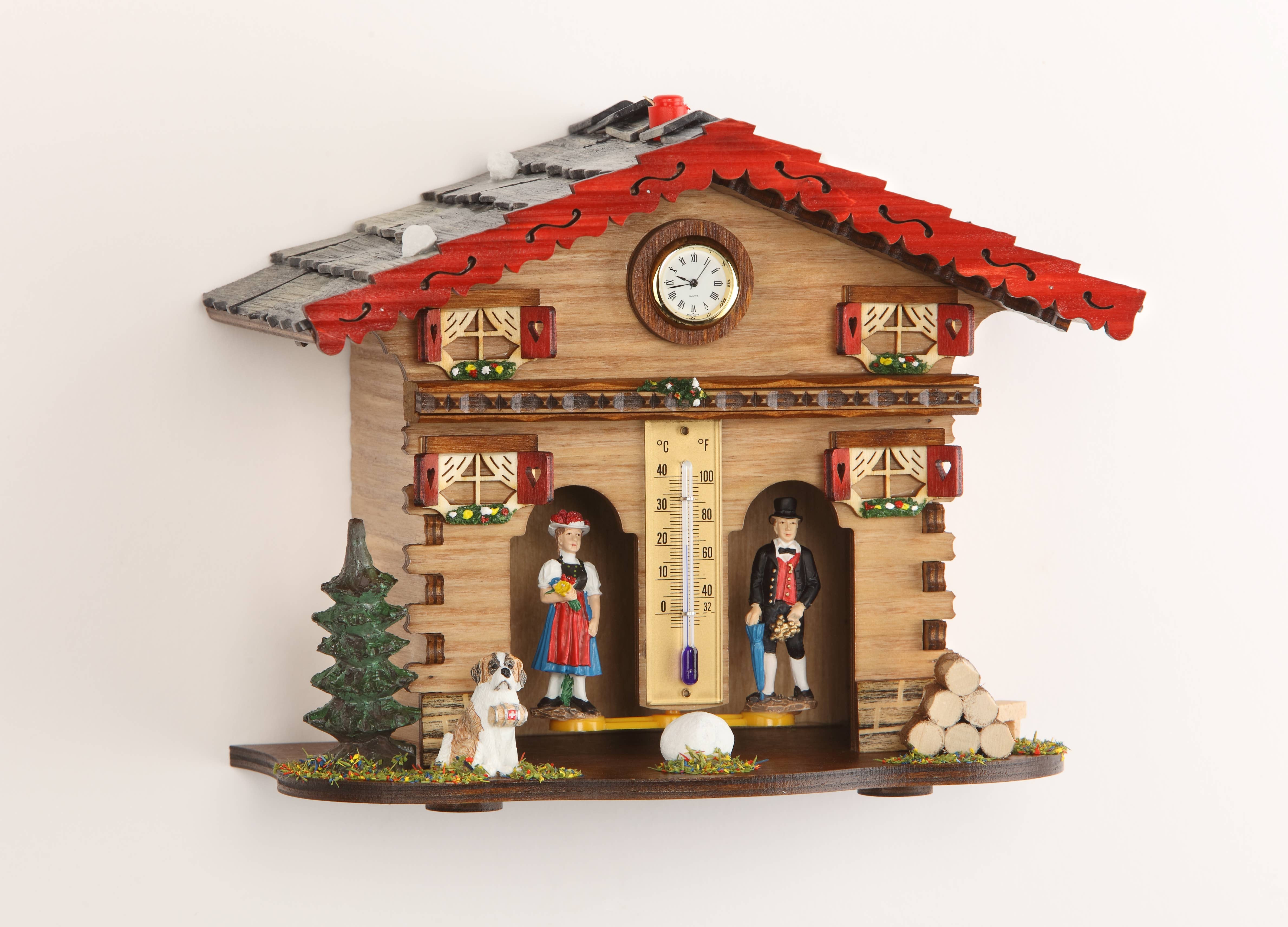 Hermle - Wholesale Decorative Tabletop Object - Nuremberg Chalet Style Weather Station