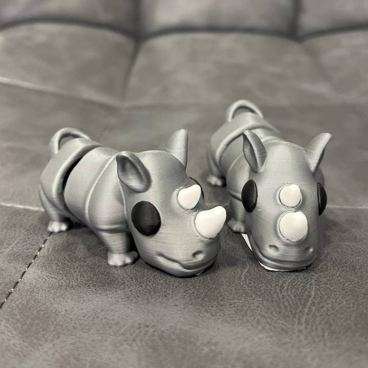 Llavero de Rinoceronte Bebé Atrás para venta al por mayor de The 3D Printiverse