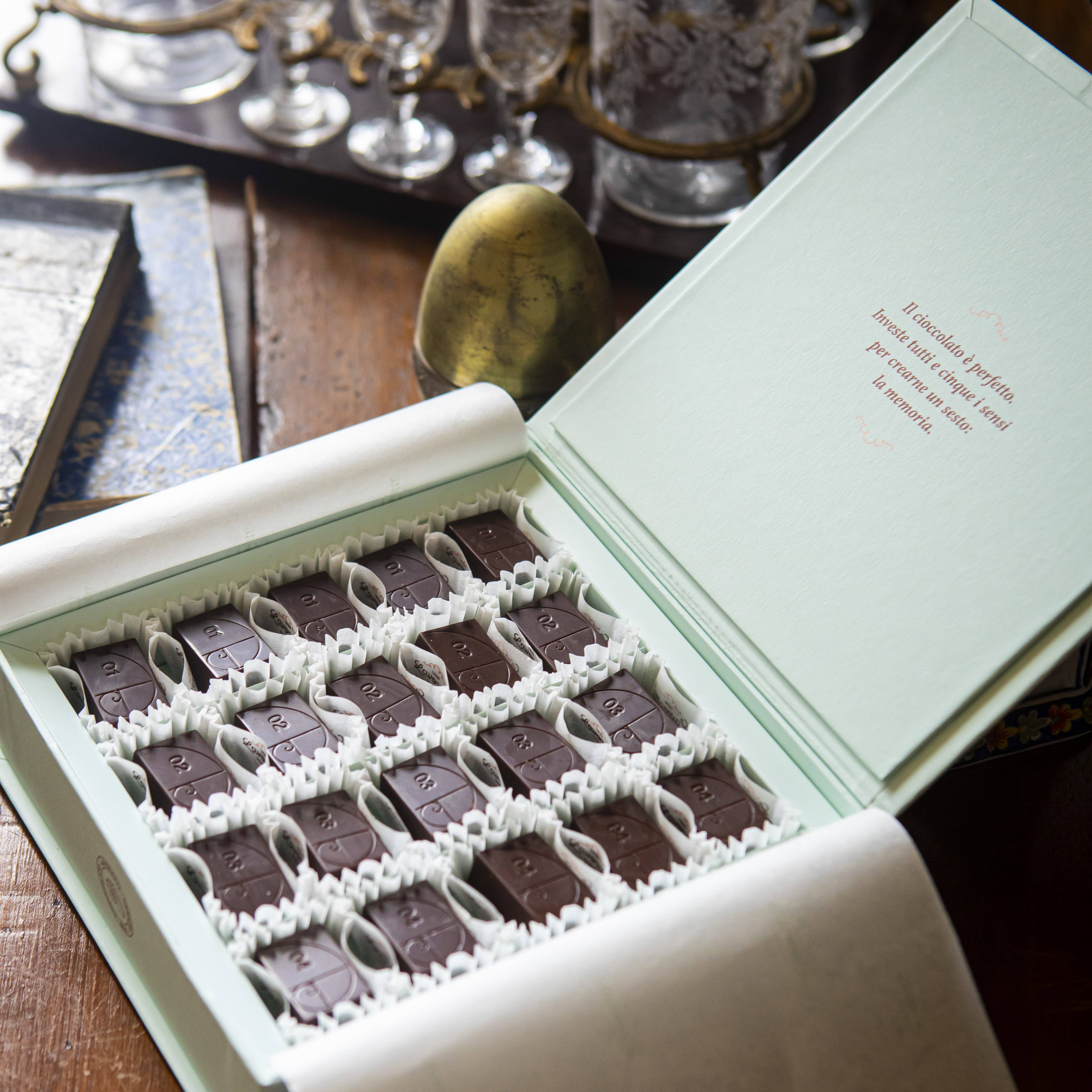 Cioccolato Lavoratti 1938 - Vente Boîtes de chocolats - Pralines au chocolat assorties 20 pièces, boîte à chocolat10