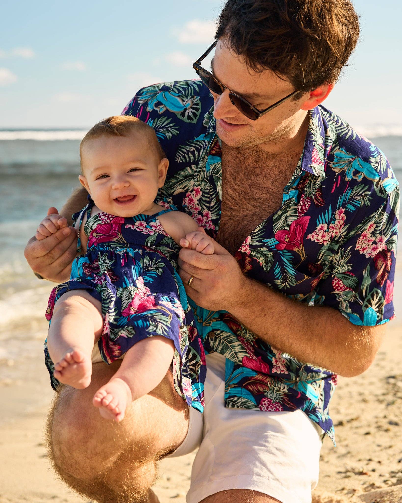 Navy The Flower Hour - Girls Resort Dress for wholesale on Faire6