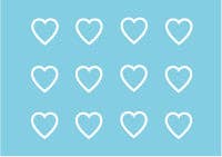 encredelicate - Wholesale Temporary Tattoo - white heart temporary tattoo (set of 12)1