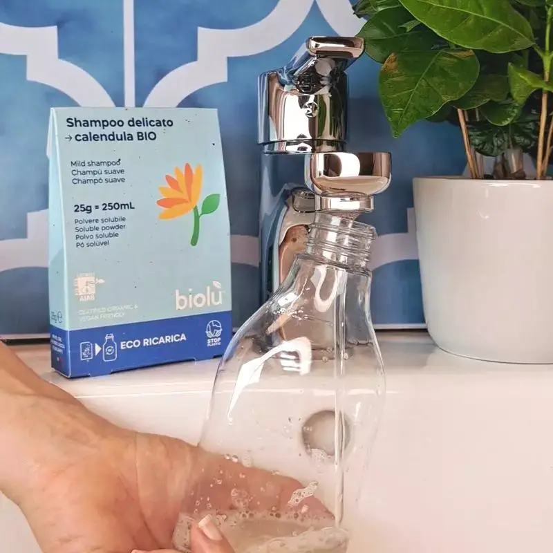 NIVEL SRL SOCIETÀ BENEFIT - Wholesale Hair Shampoo - Biolù Cosmetics - Organic Soluble Calendula Shampoo 25g2