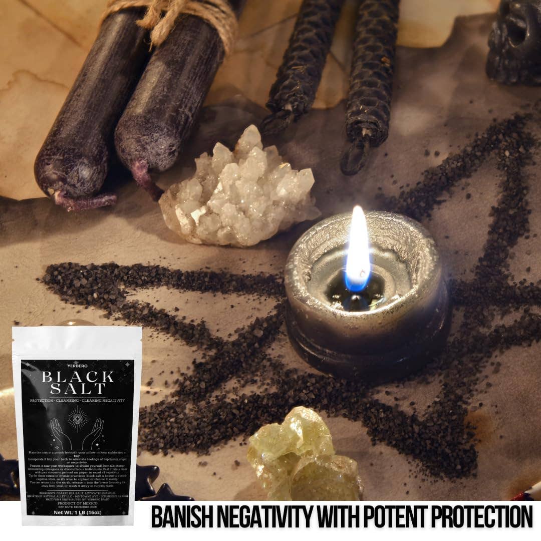 YERBERO – wholesale Meditation supplies – Yerbero - Black Salt for Protection (Multiple Sizes) - Wiccan & Witchcraft Rituals Spells Purification Brujeria and Sacred Practices9