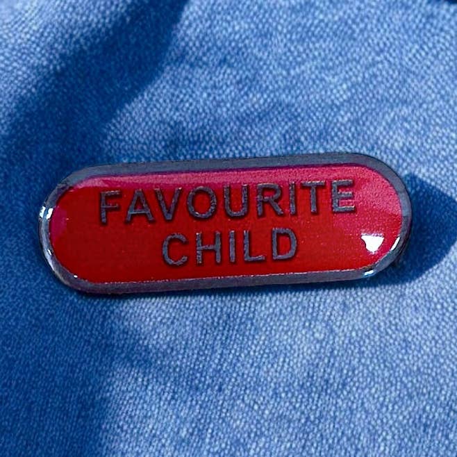 Favourite Child - Eco Enamel Pin Badge for wholesale by The Enamel Pin Factory