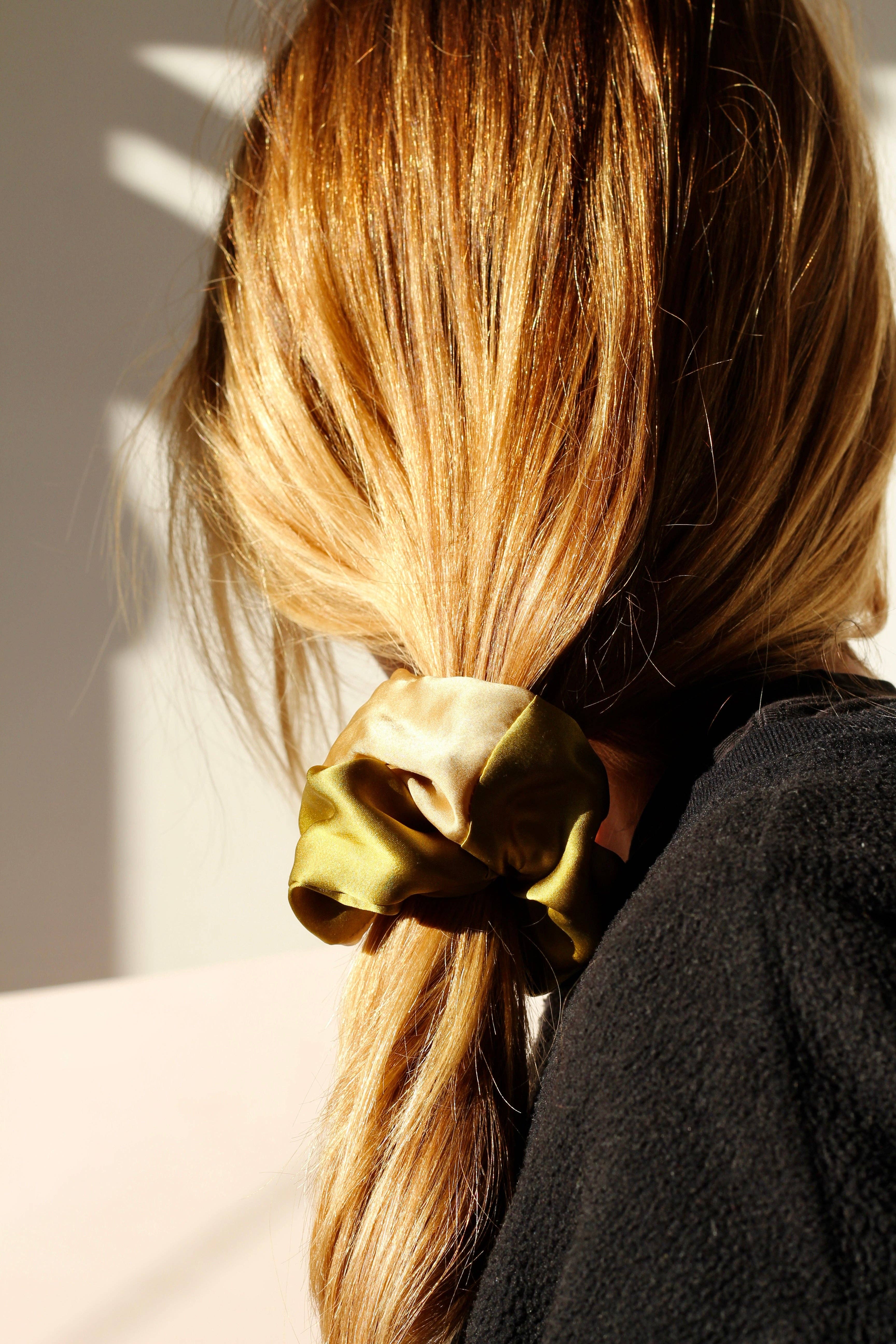 Marram - Wholesale Scrunchie - Women's - Scrunchie - Naturally Dyed - Patchwork Silk5